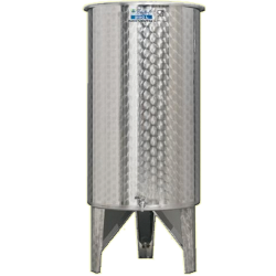 Inox 300 l-es bortartály, úszófedeles, paraffinos, 1 csappal (Zottel) (10478)