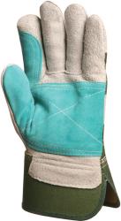 Bőr rakodókesztyű, zöld 10- es (154)
