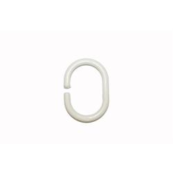 Zuhanyfüggöny karika műanyag fehér (3361171)