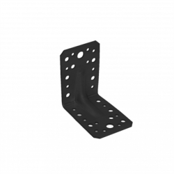 DMX sarokösszekötő lemez erős. 90 x 90 x 65 / 2,5 mm fekete (3254142)