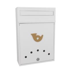 Postaláda GÓLIÁT A4-s záras fehér CS (3490037)