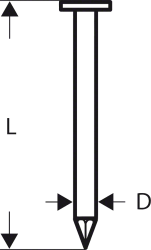 Bosch Gömbölyűfejű szalagszeg, SN21RK 90, 2500 db/ doboz (2608200031)