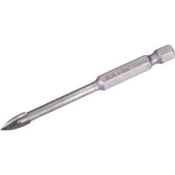 Extol premium fúró üvegre, kerámiára és csempére, keményfém lapkás; 6x80mm, 1/4