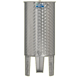 Inox 80 l-es bortartály, úszófedeles, paraffinos, 1 csappal (Zottel) (10503)