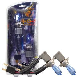 HOD Halogén izzó H4 foglalattal emelt fényerővel-kék