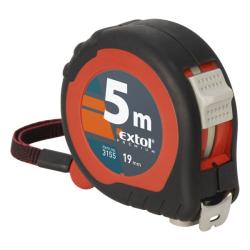 Extol mérőszalag 2 stoppos 5mx19mm, gumis (3155)
