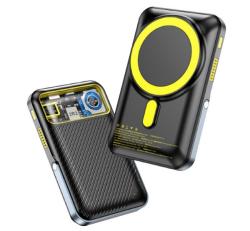 Awei PA-10 vésztöltő Type-C aljzat (10000mAh, 20W, wireless, MagSafe, PD gyorstöltő 3.0, LED kijelző