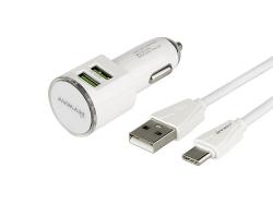 MYWAY szivargyújtó + kábel USB-C csatlakozóval 12 / 24V CM63005