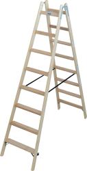 Krause Stabilo lépcső-/létrafokos két oldalon járható fa létra 2x8 (818355)