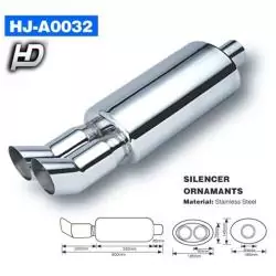 DTM Kipufogódob rozsdamentes acél KP-HJA0032