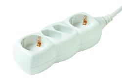 Home hálózati elosztó, 4 aljzat (2 euró + 2 földelt), 1,5m kábellel (NV 14/WH)