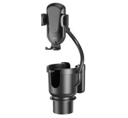 XO C140 autós tartó (pohártartóba, gravitációs, 360°) FEKETE