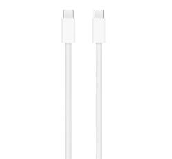 Apple adatkábel (Type-C - Type-C, 240W, PD gyorstöltő, 200cm, szőtt borítás) FEHÉR