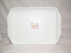 Tálca műanyag közepes, fehér (196/1)