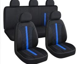 Hexagon mintás üléshuzat, kék (UL-TH23079BBL)