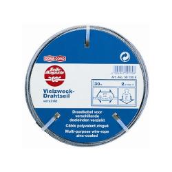 Drótkötél horganyzott d=2 30m  (3781105)