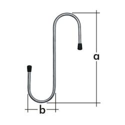 Velano S-horog d=6 mm (200x58mm) horganyzott (3139600)