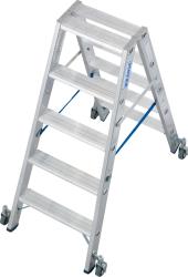 Krause Stabilo lépcsőfokos két oldalon járható gurítható létra 2x5 (124838)