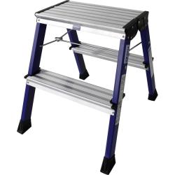 Krause Monto Rolly fellépő gurítható összecsukható lépcsőfokos kék  (130082)