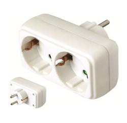 Home hálózati elosztó, 2 földelt aljzat (NV 22)