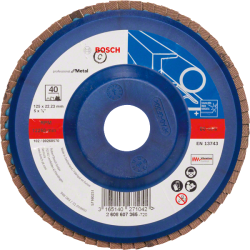 Bosch X551 Zirkon legyezőtárcsa, átmérő 125 mm, P40 (2608607365)