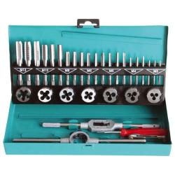 Extol menetfúró, menetmetsző készlet fémdobozos (29302)