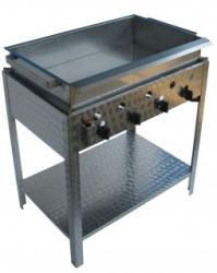 BGS-4.1 LO négyégős álló lángossütő készülék, olajleeresztő csappal, Földgáz üzemű