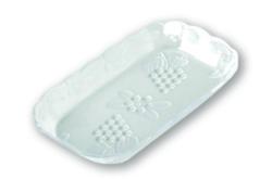 Gyümölcsmintás műanyag tálca 19x11 cm (882)