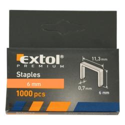 Extol Premium tűzőgépkapocs 6 mm, 1000 db (8852501)