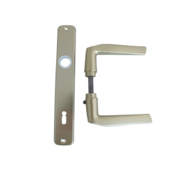 AL-LOY SB ajtókilincs 410 + ajtócím 90 mm kulcslyukas F2 eloxált (3986637)