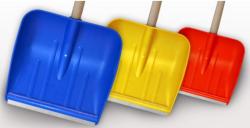 Hólapát műanyag 38 cm színes alumínium élvédővel (11718)