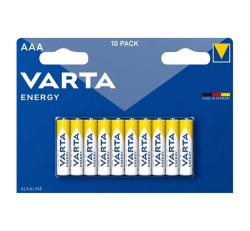 Varta ENERGY tartós elem (AAA, R3, 1.5V, alkáli) 10db/csomag