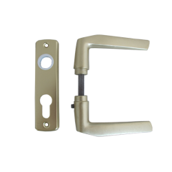 AL-LOY SB ajtókilincs 410 + ajtócím lővér cilinderlyukas F2 eloxált (3986638)