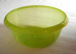 Körtál műanyag 28 cm almazöld átlátszó (338)