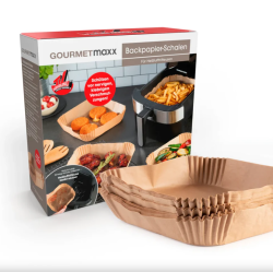 Gourmetmaxx sütőpapír ívek forrólevegős fritőzhöz/airfryerhez 100db (DS12648-L)