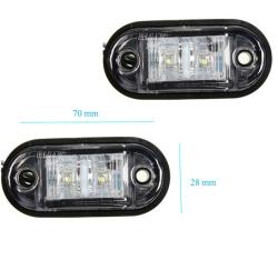 Szélességjelző/helyzetjelző fehér 12-24V LA-603W