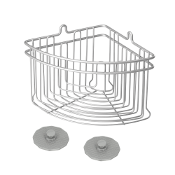 Metaltex Artic Fürdőszobai sarok polc, magas  19 cm x 19 cm x 19 cm (402710)