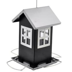 Madáretető házikó fém esővédett 12 x 12 x 19 cm (8922091)