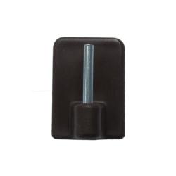 Vitrázskampó öntapadó műanyag 17x24 mm barna (3724340)