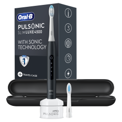 Oral-B Pulsonic Slim Luxe 4500 Matte black elektromos fogkefe + útitok (10PO010321)