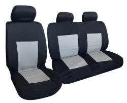 1+2 Furgon üléshuzat - VASTAG 5mm-es habszivacs - fekete-szürke színű