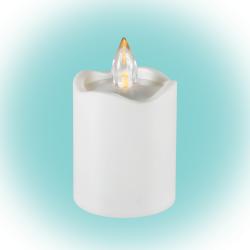 Home LED-es gyertya, akril lángnyelvvel, fehér színben (CDX 2/WH)