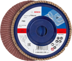 Bosch X431 Alox legyezőtárcsa, átmérő 125 mm, P80 (2608601276)