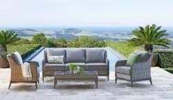 Delhi Alu Műrattan Kerti Garnitúra 4 részes (75077,75078,75098)