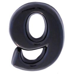 SB  kerámia házszám 9 fekete 12cm (3970069)