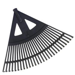 Lombseprű műanyag 60 cm íves fekete (14528)