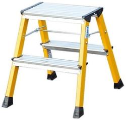 Krause Monto Rolly fellépő gurítható összecsukható lépcsőfokos sárga  (130044)