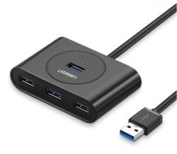 Ugreen USB 3.0 OTG elosztó 4x USB fekete (20290)