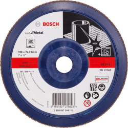 Bosch X571 Zirkon legyezőtárcsa, átmérő 180 mm, P80 (2608607344)