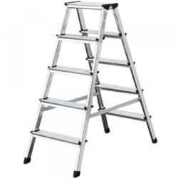 Két oldalt járható alu létra 2 x 5 fokos (10722)